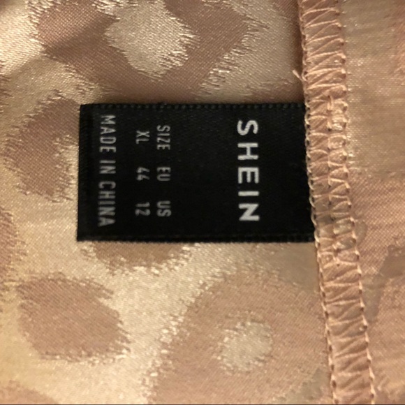 NWT Shiny Pink Leopard Print Skirt. Sz XL/12 - Picture 4 of 4